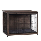 DWANTON Dog Crate Furniture cushion close-up showing cozy sleep support.