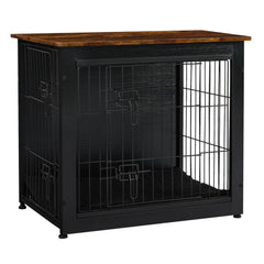 Dwanton dog crate furniture cushion highlights a cozy interior for restful naps.