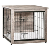 Dwanton dog crate furniture top view showing spacious surface for decor