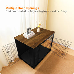 Dwanton kennel table double doors design enabling easy access and pet safety.