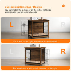 Dwanton side-table crate top for decorative surface and pet space.