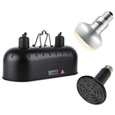 DXOPHIEX dual reptile light fixture focused basking-spot for precise heat