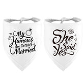 Dzmodz bandana perro boda frontal: ideal para fotos memorables