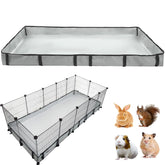 DZWLKJ Guinea Pig Cage Liner 24x60 assembled panel view for easy setup.