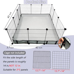 DZWLKJ guinea pig liner shows Velcro connections for secure mounting