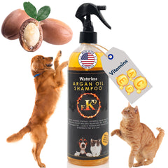 E3 Waterless Shampoo pack shot for quick, mess-free grooming on the go.