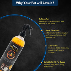 E3 Waterless Shampoo shedding control focuses on reduced fur around furniture.