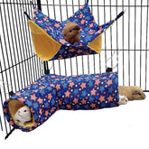 EAEDMY corner tunnel setup provides space-saving hideaway for small pets.