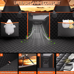 Eamefia 420lb-capacity base supports heavier pets during long road trips.