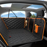 Eamefia dog car seat cover back seat extender keeps pets secure on road trips