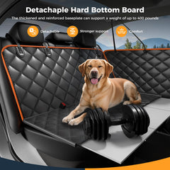 Eamefia extended barrier protects dogs from slipping toward the front seats