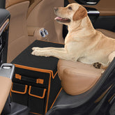 EAROND back-seat extender cover shows a durable, easy-clean surface for dog travel.