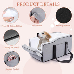 Earond pillow-detail shows soft insert and soothing head support for small dogs.