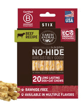 Earth Animal No Hide Stix beef small-dog chew long-lasting dental health