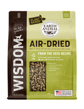 Earth Animal Wisdom air-dried dog food bag 2lb highlighting premium ingredients for everyday nutrition.