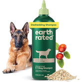 Earth Rated deshed shampoo bottle front for easy at-home deodorizing baths.