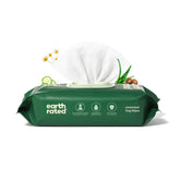 Earth Rated Pet Wipes unscented packaging for both dogs and cats—gentle cleaning option.