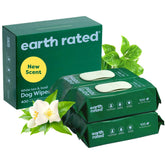 Earth Rated Pet Wipes packaging—400-count hypoallergenic wipes for dogs and cats.