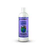 earthbath Mediterranean Magic shampoo bottle demonstrates plant-based deodorizing for dogs