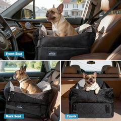 EASTBLUE dog seat with two memory foam pads adjustable height