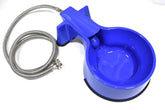 Easy-Clean Water Bowl with 10ft hose assembly for flexible hydration.