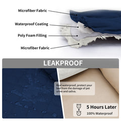 Easy-Going 4-layer quilted fabric adds comfort and durability.