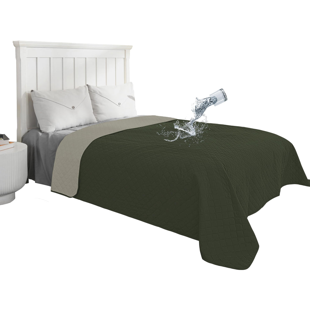 Easy-Going waterproof dog bed cover on sofa protects from spills and messes