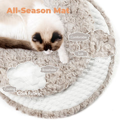 Easyego cat tree base fixed board offers stability for multi-cat play and lounging.