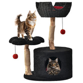 Easyego pear-wood base cat tree offers sturdy support for large cats.