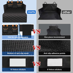 EasyHaWei dog cargo liner side flaps protection covers trunk edges.