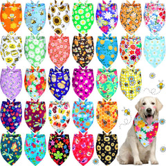 Eccliy dog bandanas with flower patterns for vibrant daily wear and photo-ready moments