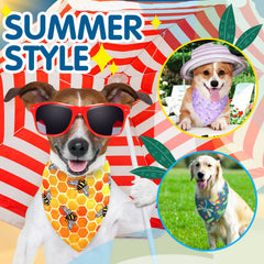 Eccliy soft polyester bandanas keep dogs comfortable during long walks