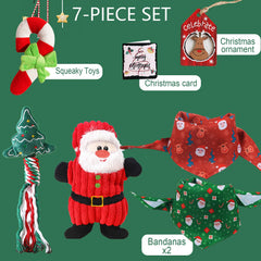 ECLAVIOS plush squeaky Santa toy promoting interactive indoor play
