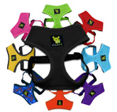 EcoBark dog harness XL black, over-the-head design for easy on-and-off daily walks.