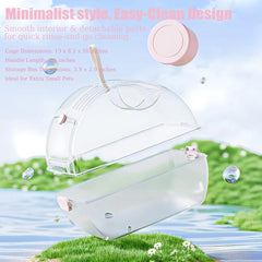 ECOCEN 360-degree transparent acrylic view for observing your hamster during travel