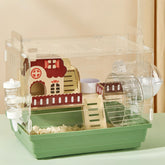 ECOCEN 8 in 1 hamster cage front view offers clear visibility for monitoring your pet.