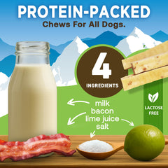 EcoKind bacon-flavor yak chew for small dogs, long-lasting flavor