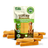 EcoKind Premium Gold Yak Cheese large-breed chews pack shows long-lasting treats for dogs