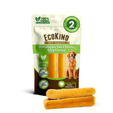 EcoKind Monster Himalayan Yak Cheese Dog Chew XL—pack of 2, ideal for aggressive chewers.
