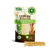 EcoKind Premium Gold Yak Chews large-1 image shows a long-lasting natural chew for large dogs.