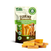 EcoKind Premium Gold Yak Chews small pack for small dogs, high-protein treat.