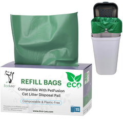 EcoLeo Pet-Fusion bags on a roll ready for easy dispensing.