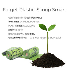 ECOLOVE PAWS thick leakproof bags offering strong protection during walks.