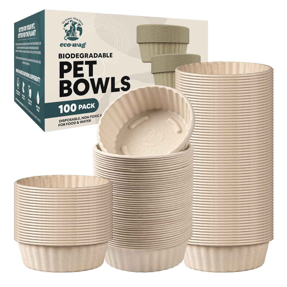 EcoWag 100-pack 28oz refills for daily, mess-free mealtimes.