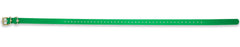 Educator Biothane collar green length-adjustment close-up for custom fit