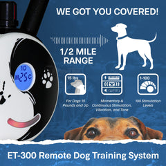 ET-300 Zen Mini collar waterproof for rain or splash training.