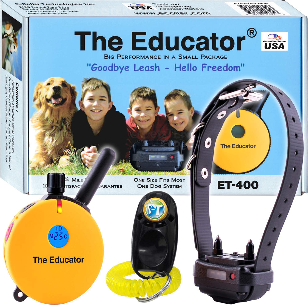 Educator ET-400 remote transmitter enabling precise control during training sessions