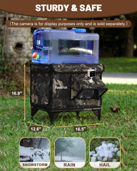 Eekkii heated cat house elevated base keeps interior dry