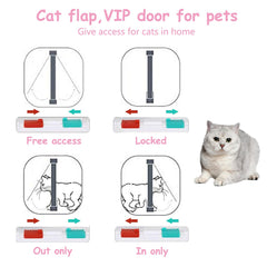 EGETOTA goTeamghjkl cat door flap inner opening fits cats under circumference 24 inches