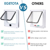 EGETOTA puerta-gato-dimensiones-externas ayuda a instalar en puertas y paredes.